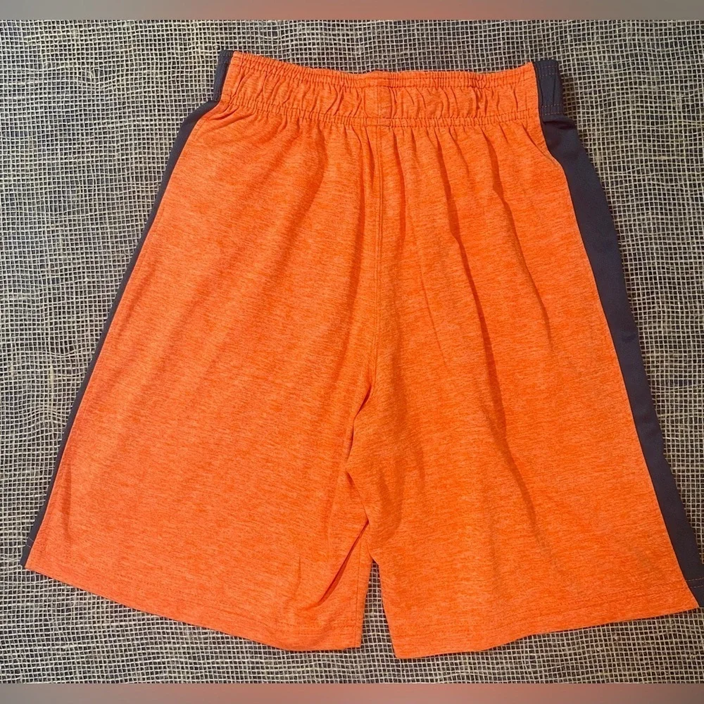 Champion Clemson Tigers Shorts, Size L, Orange w/Grey Side Panels, Elastic Waist